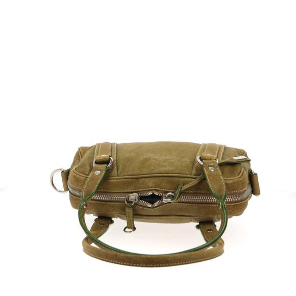 MIU MIU Shoulder Bag in Green Leather - Picture 10 of 12